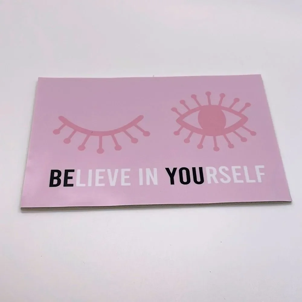 NWT M.C. squares BELIEVE IN YOURSELF Reusable adhesive white board cut out